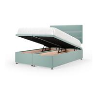 Bedmaster Duckegg Plush Velvet Ottoman Divan Base And Lined Headboard Small Double