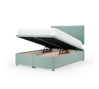 Bedmaster Duckegg Plush Velvet Ottoman Divan Base And Plain Headboard Double