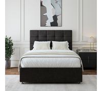 Bedmaster Linen 2 Drawer Divan Base And Square Headboard Bedmaster Mauve Small Double