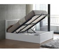 Bedmaster Malmo White Wooden Ottoman Bed King Size