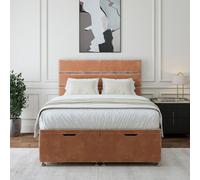 Bedmaster Mink Chenille Ottoman Divan Base And Lined Headboard Super King