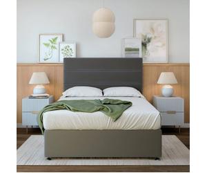 Bedmaster Ortho Classic Orthopaedic Graphite Plush Velvet 2 Drawer Divan Set King Size