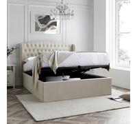 Bedmaster Warwick Warmstone Velvet Ottoman Bed Double