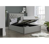 Bedmaster Wilson Grey Fabric Ottoman Bed - King Size