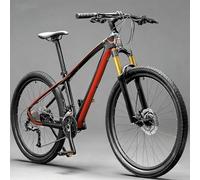 BEDOIN Carbon Fiber Mountain Bike for Men,Durable Off-Road Racing Bicycle,Suitable for Trail Riding Outdoor Adventures 26inch/9speed