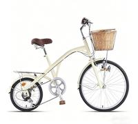 BEDOIN Women's City Vintage Bike Adjustable Seat, Lightweight Steel Frame for Urban Commuting, Shopping Leisure Ride 24inch/7speed