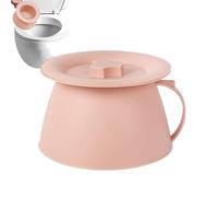 Bedpans Bucket, 1.5L Outdoor Urinal with Lid and Handle, Portable Spill-Proof Urine Potty, Sturdy Urinal Bottle, Safety Bedside Spitting Pot, for Teens Women Youth Men Family