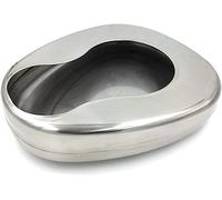 Bedpans for Elderly Men and Women, Stainless Steel Bedpan Large Capacity Portable 13.7 x 11.2 Inches