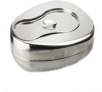 Bedpans for Elderly Men and Women, Stainless Steel Bedpan with Cover Silver 35cm x 28cm