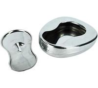 Bedpans for Elderly Men and Women, Stainless Steel Bedpan with Lid Adult Size 13.7x11 Inches for Patients and Elderly