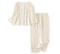 Bedridden Patient Clothing, Bedridden Patient Clothing Care Hospital Gown Easy to Put on and Take Off Tear Away Patient Pajamas(Yellow,XL)