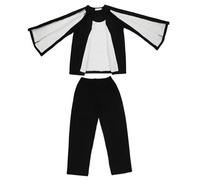 Bedridden Patient Clothing, Bedridden Patient Clothing for Men Easy-to-Wear Winter Warm Pajamas Set Tear Away Hospital Patient Gowns,Black,XL