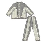 Bedridden Patient Clothing, Bedridden Patient Clothing for Women, Thickened Tear Away Patient Clothes, Patient Pajamas Nursing Aid(Grey B,3XL)