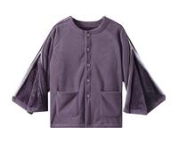 Bedridden Patient Clothing, Post-Op Tear Away Clothes Side Snap Shirts Patient Nursing Trousers Thickened Dementia Clothing Adaptive Pajama(B Top,XXL)