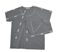 Bedridden Patient Clothing, Post Shoulder Surgery Shirts Recovery Short Sleeve Tear Away Patient Clothes Pants Open Adaptive Clothing(Black Top,XL)