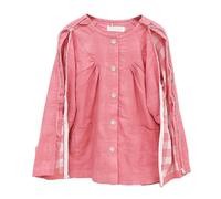 Bedridden Patient Clothing, Post Shoulder Surgery Shirts Tear Away Cotton Pajamas Pants Two-Way Zipper Bedridden Patient Clothing(Pink Top,L)