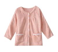 Bedridden Patient Clothing, Post Shoulder Surgery Shirts, Tear Away Pants, Fluffy Patient Pajamas Soft Fleece Bedridden Patient Clothing(Pink B Top,XL)