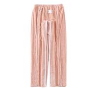Bedridden Patient Clothing, Post Shoulder Surgery Shirts, Tear Away Pants, Fluffy Patient Pajamas Soft Fleece Bedridden Patient Clothing(Pink B Pants,M)