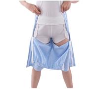 Bedridden Patient Clothing, Tear Away Shorts Post Surgery Pants Adaptive Breakaway Shorts Bedridden Patient Clothing Double Zipper(Blue,XL)