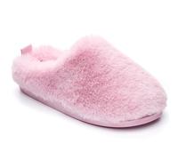 Bedroom Athletics - Ariana Pink UK 3/4 Luxury Memory Foam Mule Slipper for Women with Faux Fur and Quilted Velvet Lining | Non Slip Sole, Machine Washable - Elegant Ladies' Slip On House Shoe