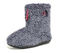 Bedroom Athletics Mens Gosling Recycled Snow Tipped Sherpa Slipper Boot Soft Warm fluffy Zip Memory Foam Indoor Outdoor Machine Washable non slip Ankle Boot house Slippers - Snow Tipped Navy 11/12