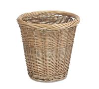 Bedroom Bin Steamed Willow Wicker Hand Woven Waste Paper Bin for Bedroom, Office or Bathroom - Home Storage Waste Paper Basket Antique Wash Traditional Boho Home Decor