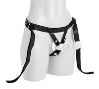 Bedroom Bliss Velvet Kiss Strap-On Harness for Men, Women & Couples. Fully Adjustable Strap with Soft Velvet Lining. Vegan Friendly Faux Leather. Includes 3 O-Rings. 4 Piece Set, Black