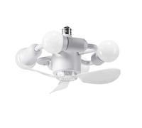 Bedroom Ceiling Fan - Flush Mount Chandelier, Silent Motorized Ventilator, Premium Lightweight Matte Black Hardware | Energy Saving Performance for Home House Hotel Master Suite Nursery Cottage