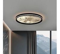 Bedroom Ceiling lamp Colorful Cloud Minimalist Light Luxury Modern Simple led Full Spectrum Eye Protection Living Room(Black 60cm,Dimmable)