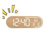 Bedroom Clock with Temperature and Date Display, Digital Wall Clock for Bedroom, Office, Kitchen, Senior and Country House