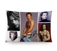 Bedroom Decor Custom Jon Bon Jovi Pillowcase 20x30 two sides Zippered Rectangle PillowCases Throw Pillow Covers