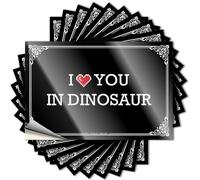 Bedroom Decorations Bumper Bumper | I Love You in Dinosaur Good for Interesting Decor(8X12CM)