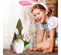 Bedroom Decorations Man Flower and Gnome Gift Spring Doll Faceless Bunny Home Old Easter Ornament Desktop Ornament