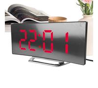 Bedroom Digital Alarm Clock Easy-to-Read Curved Screen Time Management Tool