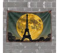 Bedroom Door Decorations Parisian Nights: A Full Moon Adventure in Tahrir Square Tapestry Tapestry Wall Art Stuff for Boys Room(75X100CM)