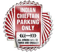 Bedroom Door Decorations Stickers Durable Accessory | Indian Chieftain Parking Only Assorted Self Adhesive Sticker for Car DIY(12X18CM)
