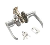 Bedroom Door-Lock - Three-Bar Handle Spherical Ball Lock with 3 Keys | Silent Durable Anti-Theft Door Lever Lock, Secure Interior Door Hardware for Bedroom, Living Room, Apartment, Office, Home