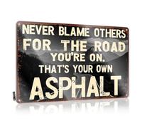 Bedroom Door Sign Take Responsibility For Your Path Tin Sign Signs For Man Cave Funny Vintage Metal Sign(30X40CM)