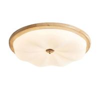 Bedroom European Style Ceiling Lights Modern Simplicity Panel Lamp with Wood 3 Dimmable Light Luxury Ceiling Lighting Fixtures Flush Mount Super Bright Ceiling Lamp for Dining Room Study Villa