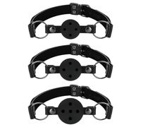 Bedroom Fantasies - Black Mouth Gag Set - 3 Pieces