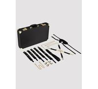 Bedroom Fantasies Faux Leather Luxury Bondage Suitcase (13 Pieces) - Black Black