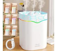 Bedroom Humidifiers,2L Triple Spray Mist Cold Mist Fragrance Diffuser,Household Plant Room and Baby Room Ultrasonic Humidifier,Suitable for Large Rooms,Indoor Spaces,Plants & Fitness Studios