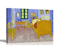 Bedroom in Arles by Vincent Van Gogh Canvas Prints Abstract Framed Pictures Classic Decoration 30 x 20cm (12 x 8 inches) A4