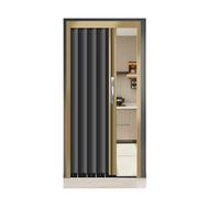 Bedroom Interior Accordion Doors Sliding Track Barn Door Indoor/Outdoor Mount Includes Mounting Hardware,Handle for Doorway, Bathroom Shower and Room Divider(24x40in(61x101cm))