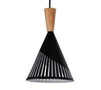 Bedroom Light Fixture W/Oak Wood and Iron Finish Lantern Industrial Hanging Lamp Chandelier Semi Flush Mount Corridor Decorative Base, Dark, a