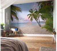 Bedroom Photo wallpaper Morning in Paradise wall decor 368x248cm palms beach