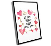 Bedroom Pictures Wall Decor,Large Room Decor,Office Wall Decor,Do Small Things With Great Love,Fashion Room Decor,Gifts For Women,Graphic,Quote,Gift Baskets,Gift Ideas,12x16 Inch UnFramed Wall Art