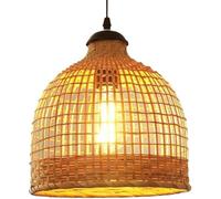 Bedroom Rattan Farmhouse Hand-Woven Single Head Chandelier Natural Finish Modern Kitchen entryway Chandelier Vietnamese Style