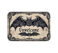Bedroom Rugs Coir Doormat Front Door Mat Home Closing Housewarming Unwelcome Bat Full Bats Halloween (30" x 18" Standard)