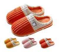 Bedroom Slippers Womens Washable Patchwork Slippers Classic Fit House Sliders Simple Daily Sliders Winter Indoor Slides Comfy Warm Slides Lovely Printed Slipper With Non Slip Outsole